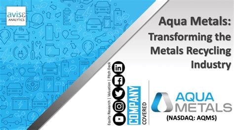 Aqua Metals Transforming The Metals Recycling Industry