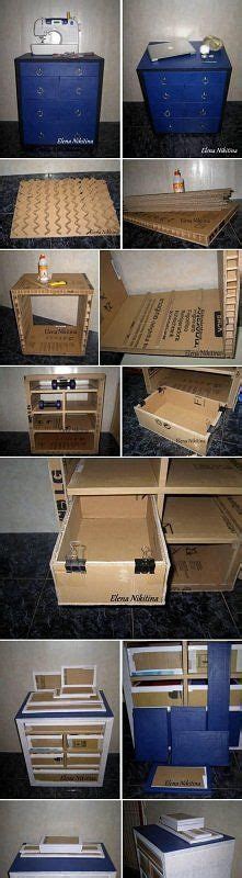 Diy Cardboard Chest Drawer Tutorial Diy Cardboard Diy Cardboard Furniture Cardboard