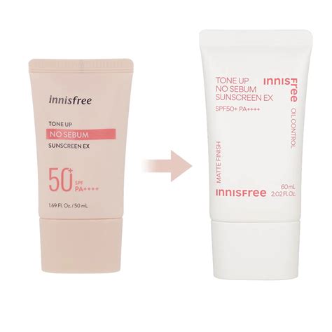 Innisfree Tone Up No Sebum Sunscreen Ex Solar Protector Spf Pa