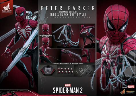 Hot Toys Peter Parker Advanced Suit 2 0 Red Black Suit Style Sixth Scale Figure Pre Orders