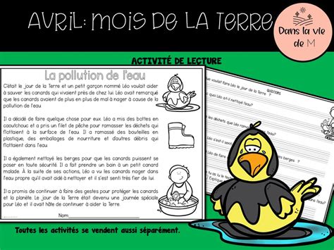 Bundle Le jour de la Terre activités imprimables