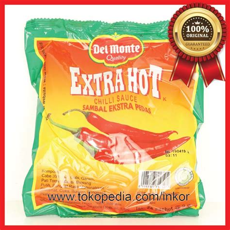 Jual DEL MONTE SAUS SAMBAL EXTRA HOT SACHET X GR Shopee Indonesia