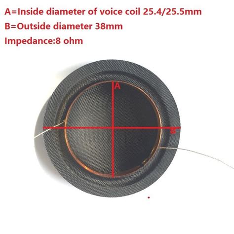 4 Pcs Of 25 4mm 25 5mm 1 Inch Silk Diaphragm Dome Tweeters VoiceCoil