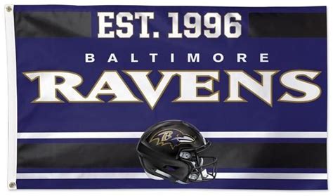 Baltimore Ravens Flag 3x5 Est 1996 | Baltimore ravens, Baltimore, Raven