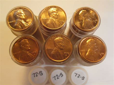 S Lincoln Memorial Cent One Roll Brilliant Uncirculated For