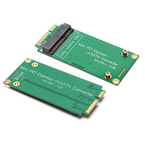 mSATA SSD to SATA Mini PCIe SSD adapter card for Asus EPCS101 900A 901A ...