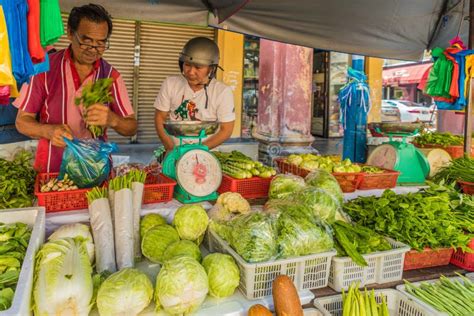 March De Fruits Et L Gumes De Rue De Campbell En George Town Malaisie