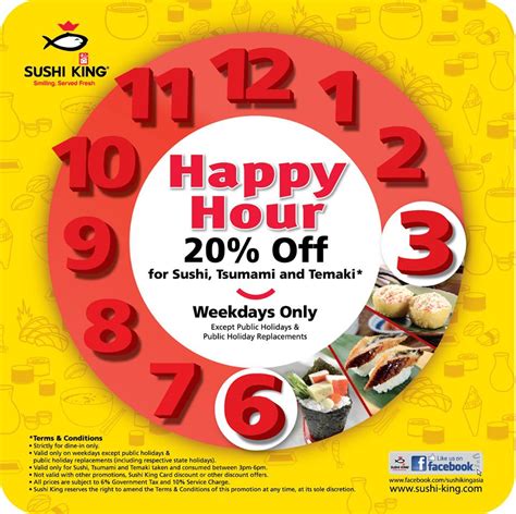 48 SMART Sushi King Happy Hour With 20 OFF