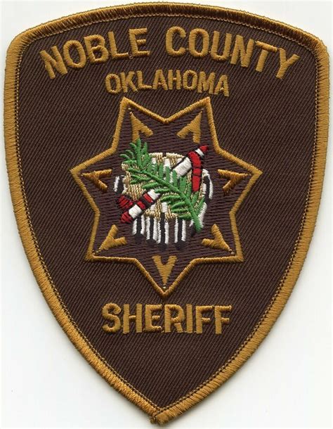 Noble County Oklahoma Ok Sheriff Police Patch Police Patches Sheriff