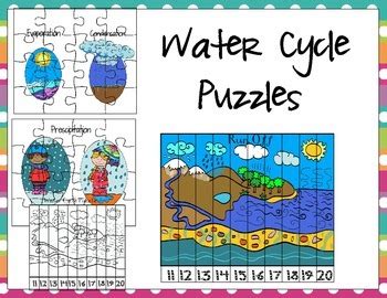 Water Cycle Puzzles By Aj Bergs Teachers Pay Teachers