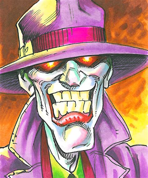 Joker Sketch Card By Andypriceart On Deviantart