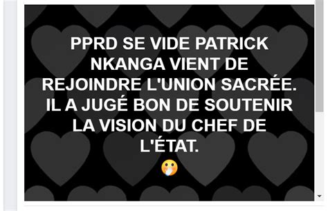 Non Patrick Nkanga Na Pas Rejoint Lunion Sacr E De La Nation Congo