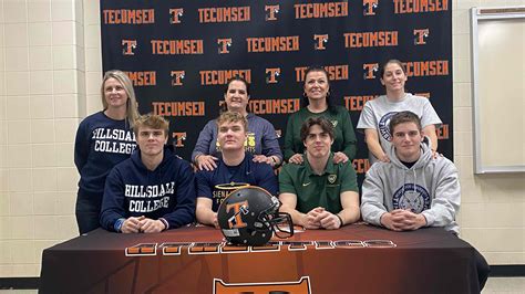 Tecumseh Seniors Celebrate Commitments To College Football Teams The