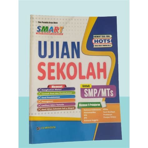 Jual Buku Teks Smart Ujian Sekolah Untuk Smp Mts Kelas Tahun