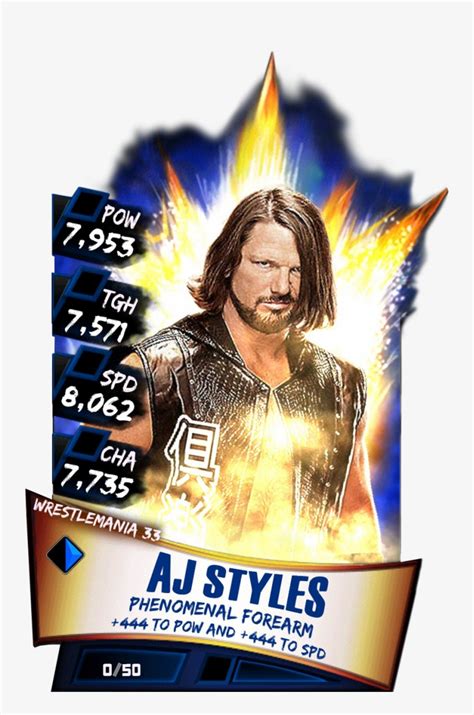 Ajstyles S3 14 Wrestlemania33 Wwe Supercard Alexa Bliss Transparent