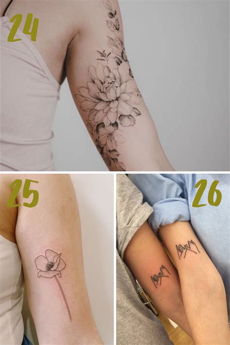 Bicep Tattoo Ideas For Women Tattoo Glee