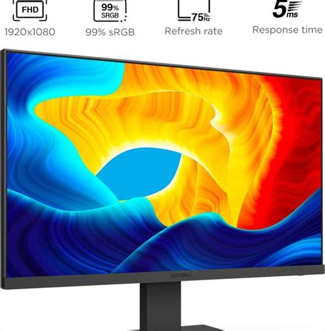 Koorui 24 Inch Computer Monitor Fhd 1920 X 1080p Office Pc Monitor Ips