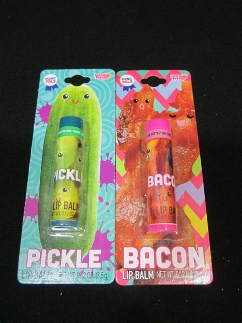 Lotta Luv Pickle And Bacon Flavored Lip Balm Moisturizer Chapped Chap Stick Lip Balm And Treatments