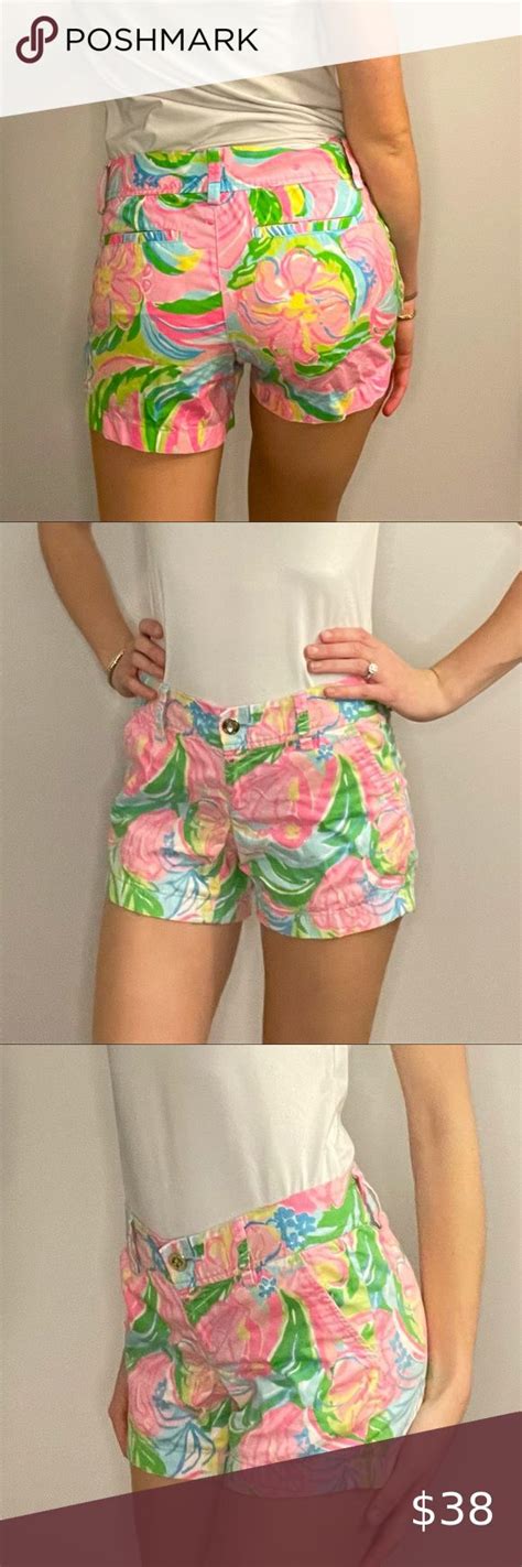 Lilly Pulitzer Callahan Shorts Bold Floral Size Like New