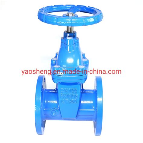 Sluice Water Soft Sealing Gate Valve With EPDM Disc China Sluice Gate