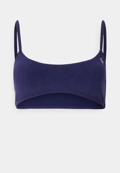 Polo Ralph Lauren Terry Bikini Top Navy Blau Zalando At