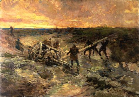 Official Art - Canadian Gunners in the Mud, Passchendaele | Canada and ...