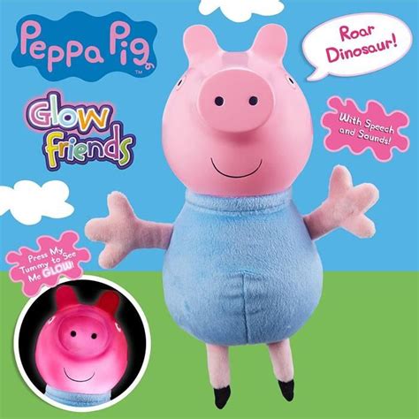 Peppa Pig Peluche Talking Glow George De Cm Cdiscount Jeux Jouets