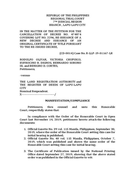 Compliance To Submit Documents | PDF | Courts | Social Institutions