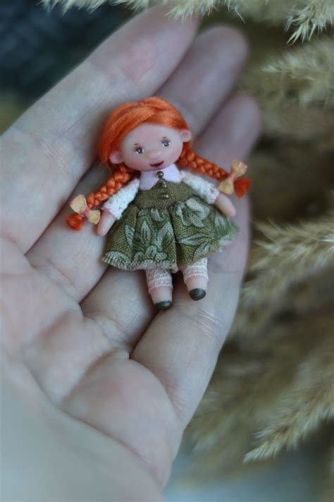 Миниатюрная кукла Mini doll #minidoll #littledoll #авторскаякукла # ...