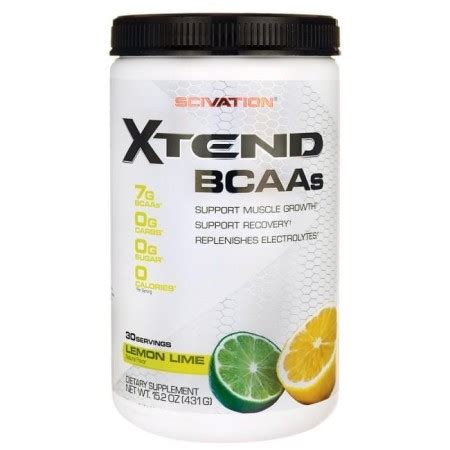 Scivation Xtend Bcaas Servings Citron Vert Verano Medical