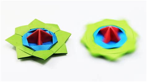 How To Make A Paper Spinning Top Origami Spinning Top Instructions