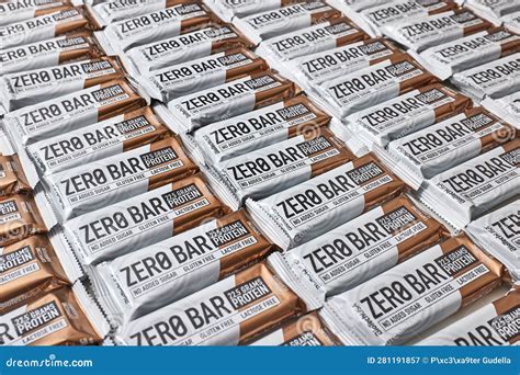 Protein Bars Biotech Zero Bar Large Amounts Editorial Photography