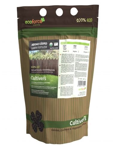 Cultivers Abono Césped Ecológico De 1 Kg Fertilizante De Origen