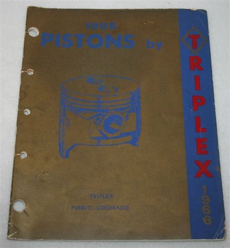 Vintage Triplex Pistons Catalog Auto Parts Willys Studebaker Ford