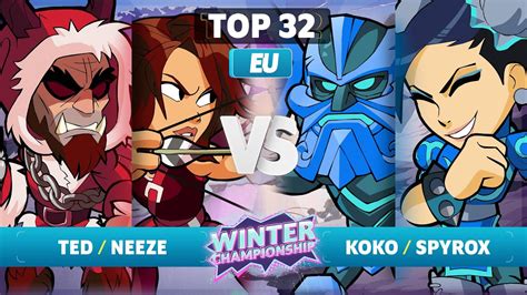 Ted Neeze Vs Koko Spyrox Top Eu Brawlhalla Winter