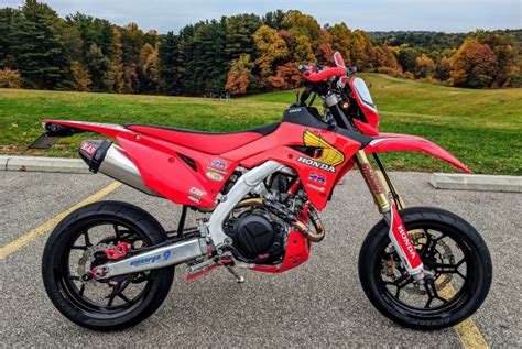 Honda CRF450L CRF450RL Supermoto Conversion - Retro Red - SRmoto.com ...