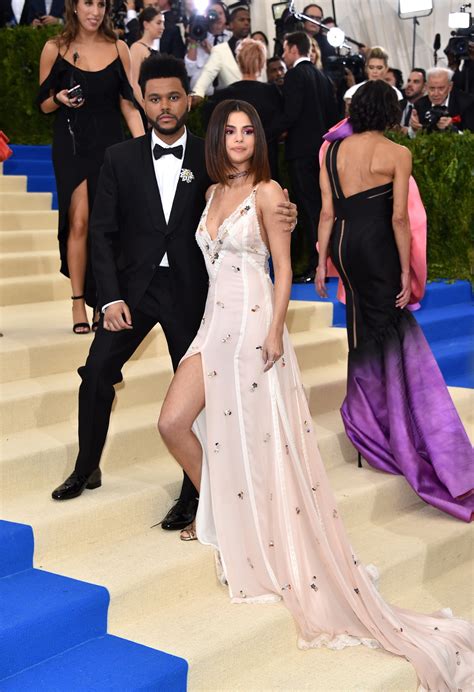 Met Gala 2017: Selena Gomez Wore a Coach Dress With The Weeknd | Teen Vogue