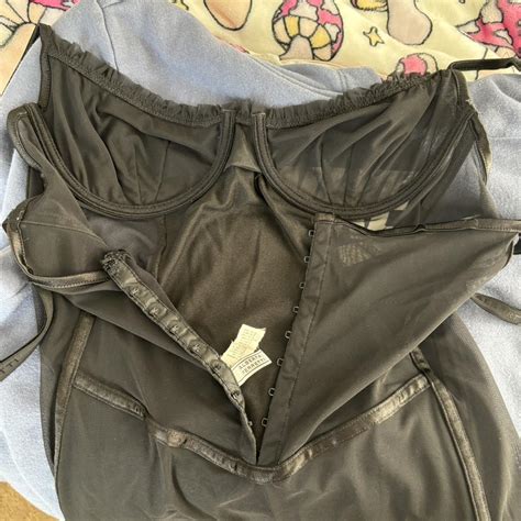 Sexy Black Mini Lingerie Slip Dress Underwire Depop