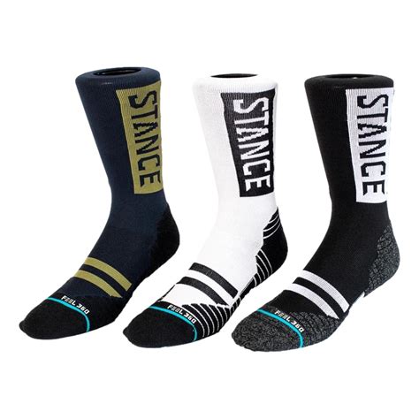 Stance Boyd Crew Socks In Black Herren Mode Emvrio