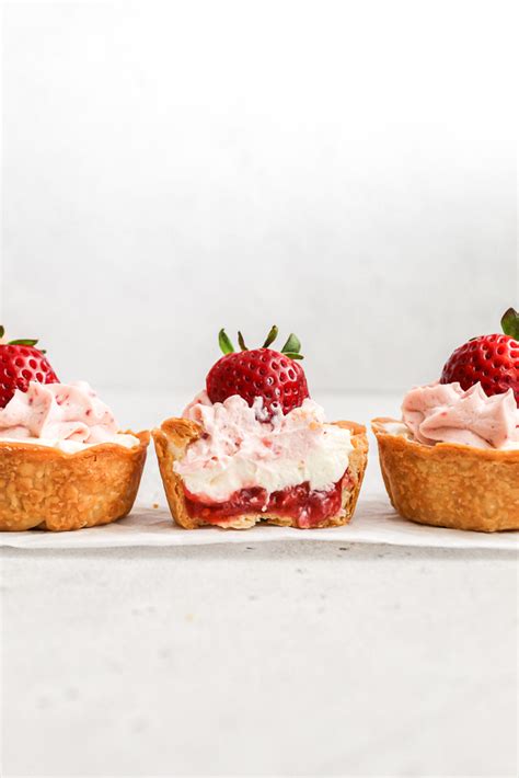 Mini Strawberry Tarts With Cream Cheese Tasty Treat Pantry