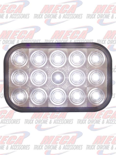 All Universal Rectangular Lights Meca Truck Chrome