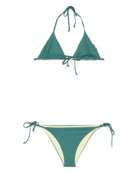 Fisico Reversible Bikini In Green Lyst Uk