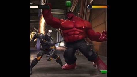 Red Monster Hulk Is Unstoppable Now 🥵 Black Panther Vs Red Hulk Mcoc Shorts Youtube