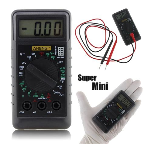 Mini Palmare Dmm Multimetro Digitale Volt Ohm Tester Meter Ac Dc