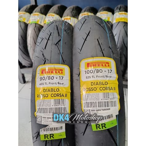 Jual Ban Pirelli Diablo Rosso Corsa 2 90 80 R17 100 80 R17 Tipe Soft