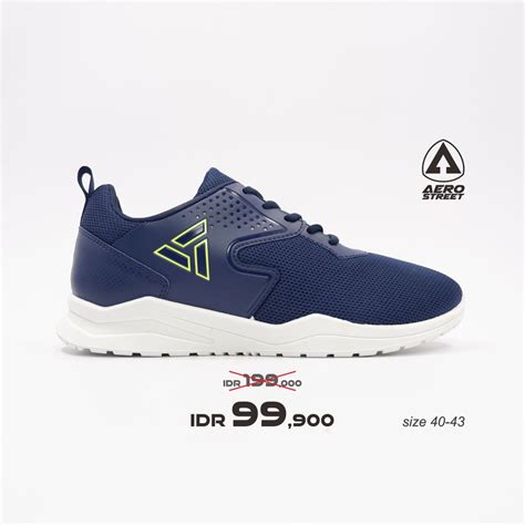 Jual Aerostreet 40 43 Delta Navy Sepatu Sneakers Casual Sport Sekolah