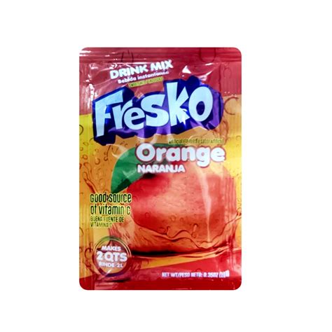 Refresco instantáneo sabor naranja Fresko 10 g Supermarket 23 es