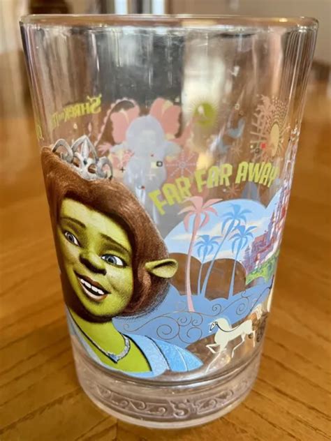 Mcdonalds Shrek The Third Glass Cup Fiona Dreamworks Vintage