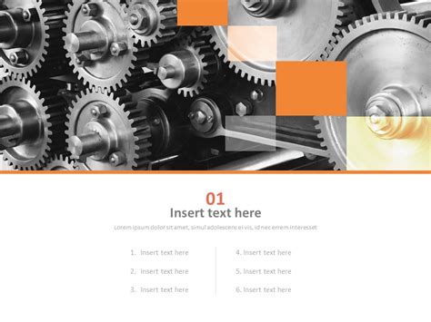 Free Ppt Template Machine Industry