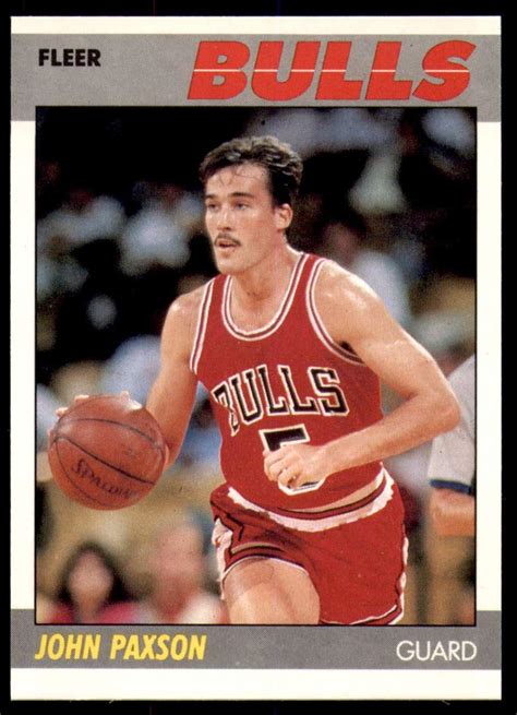 Amazon Fleer John Paxson Rc Rookie Chicago Bulls Nba